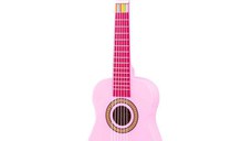 Chitara Acustica New Classic Toys din Lemn60 cm Roz