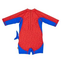 Costum de Baie Zoocchini Protectie UPF50+ Marime L 24-36 Luni Shark - 3