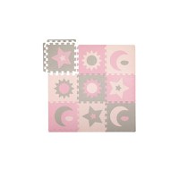 Covoras de Joaca Puzzle 120x120 cm Momi Nebe Pink - 2