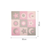 Covoras de Joaca Puzzle 120x120 cm Momi Nebe Pink - 7