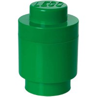 Cutie Rotunda Depozitare LEGO 1 x 1 Verde Inchis - 2