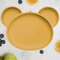 Farfurie din silicon cu ventuza, AppeKids, Panda - Honey - 1