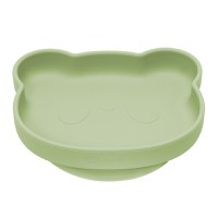 Farfurie din silicon cu ventuza, AppeKids, The Little Bear - Raw Green - 6