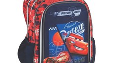 Ghiozdan pentru Scoala Giovas cu 3 Compartimente Disney Cars Piston Cup