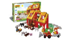 Joc de construit Unico Country Farm 126 piese Hausmann