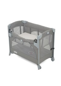 Joie - Patut pliant pentru cosleeping Kubbie Foggy Gray - 1