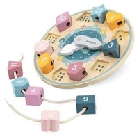 Jucarie Ceas Educativ New Classic Toys cu Forme Geometrice PolarB - 3