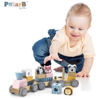 Jucarie de Stivuire New Classic Toys Trenulet PolarB - 3