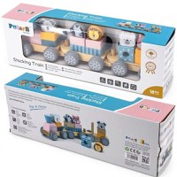 Jucarie de Stivuire New Classic Toys Trenulet PolarB - 5