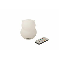 Lampa de veghe, BBluv, Bufnita, Hibu, Functionare pana la 10 ore, Cu telecomanda si cablu USB, Cu 9 culori diferite activate prin control Touch, White - 4