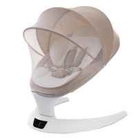 Leagan electric multifunctional pentru bebelusi AppeKids - I-Size - Bubble Beige - 1