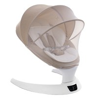 Leagan electric multifunctional pentru bebelusi AppeKids - I-Size - Bubble Beige - 2