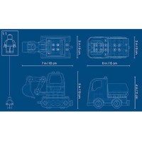 LEGO DUPLO Camion si Excavator pe Senile 10931 - 7