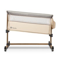 Patut Co-sleeper Lionelo Leonie Cu Sistem de Leganare Beige Sand - 10