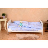 Patut din Lemn BabyNeeds Nadia Transformabil Pentru Bebe si Junior 140x70 cm Alb - 5