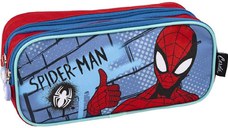 Penar Cerda Spiderman cu 2 Compartimente, 22x8x10 cm