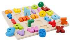 Puzzle Alfabet New Classic Toys cu Litere Mici