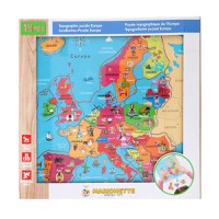 Puzzle din lemn Europa Marionette 19 piese - 2