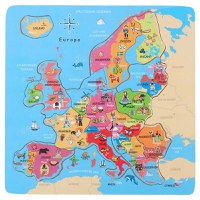 Puzzle din lemn Europa Marionette 19 piese - 1