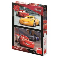 Puzzle Dino 2 in 1 Cars 3: Cursa cea Mare 77 piese - 1