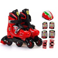 Role Mesuca Ferarri Masura 29 - 32 Rosii cu Set Protectie - 1