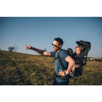 Rucsac FreeON pentru Transportul Copiilor cu Multiple Compartimente si Acoperis, Mount Grey - 4