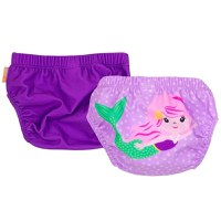 Set 2 Chilotei de Baie Impermeabili Zoocchini Protectie UPF50+ Marime L 24-36 Luni Sirena - 1