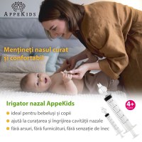 Set 2 seringi pentru lavaj nazal, APPEKIDS, 10ml, 4Luni+ - 4