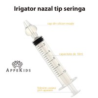 Set 2 seringi pentru lavaj nazal, APPEKIDS, 10ml, 4Luni+ - 2