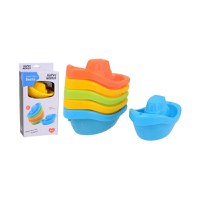 Set 6 barcute pentru baie, Happy World, 12 x 6 x 6 cm, 6 luni - 4 ani, Conform cu standardul de siguranta EN71, Multicolor - 3