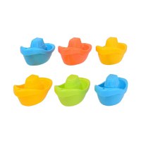 Set 6 barcute pentru baie, Happy World, 12 x 6 x 6 cm, 6 luni - 4 ani, Conform cu standardul de siguranta EN71, Multicolor - 1