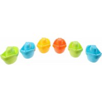 Set 6 barcute pentru baie, Happy World, 12 x 6 x 6 cm, 6 luni - 4 ani, Conform cu standardul de siguranta EN71, Multicolor - 5