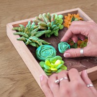 Set creatie Wood & Craft - Succulents, 21*21cm - Energy - 4