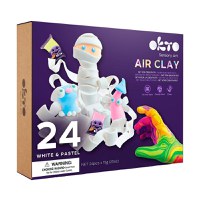 Set de Creatie Air Clay, Okto, 24 culori - White & Pastel - 1