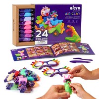 Set de Creatie Air Clay, Okto, 24 culori - 2