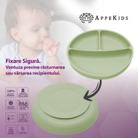 Set Diversificare, AppeKids, 100% Silicon, Basic - Raw Green - 4