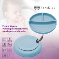 Set Diversificare, AppeKids, 100% Silicon, Classic - Aqua Blue - 4