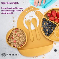 Set Diversificare, AppeKids, 100% Silicon, Classic - Honey - 6