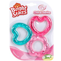 Set Jucarii Bright Starts pentru Dentitie Chill and Teethe Pink - 1