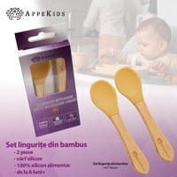 Set Lingurite din bambus, AppeKids - Honey - 2