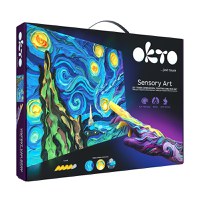 Set pictura 3D cu argila usoara, 30*40cm - Starry Night - 1