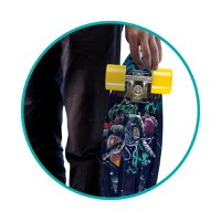 Skateboard copii, Qkids, Galaxy - Spaceman - 4