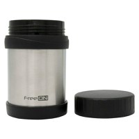 Termos Inox FreeON pentru Mancare Solida 350 ml, Gri - 1