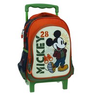 Troller Gradinitia Giovas cu 2 Compartimente Mickey Mouse - 1