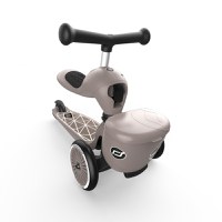 Trotineta copii cu sezut, suport jucarie, transformabila 2in1, HighwayKick 1 Lifestyle Brownlines, 1-5 ani, pana la 50 kg, Scoot Ride - 6