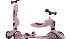 Trotineta copii cu sezut, transformabila 2in1, HighwayKick 1 Rose, 1-5 ani, pana la 50 kg, Scoot & Ride