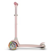 Trotineta, Lionelo, Jessy, Pliabila, Pana la 50 Kg, Cu design ergonomic, Cu lumini LED, 56 x 26 x 67-82 cm, 3 ani+, Roz - 3