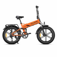 Bicicleta electrica pliabila Ulzomo Dunes 20 E-bike, 750W, 48V 16Ah, autonomie 120km, viteza maxima 40km/h, Orange, 20'' - 1