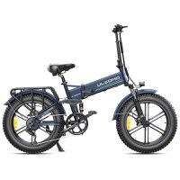 Bicicleta electrica pliabila Ulzomo Dunes 20 E-bike, motor 750W, 48V 16Ah, autonomie 120km, viteza maxima 40km/h, Blue, 20'' - 1