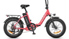 Bicicleta electrica pliabila ULZOMO E-bike Dolphin 20, 350W, 36V 13Ah, autonomie 89km, viteza maxima 25km/h, Pink, 20''